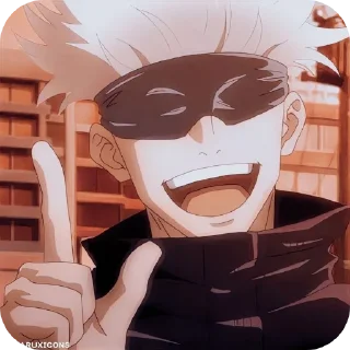👄 GOJO SATORU, sticker Telegram 6 sur 43