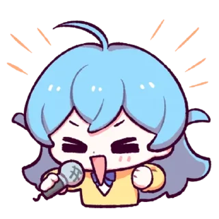 😆 ✿Лили✿ @anime_sticks, стікер Telegram 7 з 32