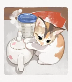 😌 del's kotiks, стикер Telegram 5 из 34