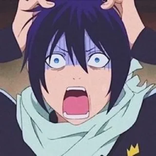 😰 👑Yato💙 @anime_sticks, стікер Telegram 5 з 20