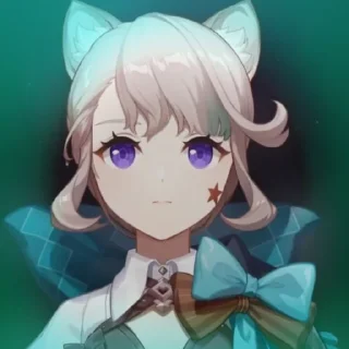 🌠 ⊹‌ °   𝆺𝅥 ʟʏɴᴇᴛᴛᴇ 𓆪  𝆺𝅥 @genshin_st1ckers, Telegram sticker 14 of 40