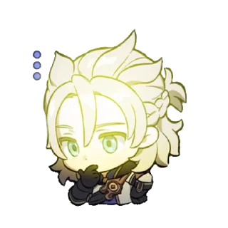 🌼 ⊹‌ °   𝆺𝅥 ᴀʟʙᴇᴅᴏ   𓆪  𝆺𝅥 @genshin_st1ckers, Telegram sticker 11 of 55