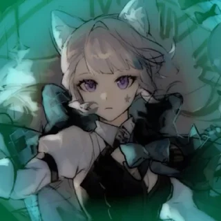 🌠 ⊹‌ °   𝆺𝅥 ʟʏɴᴇᴛᴛᴇ 𓆪  𝆺𝅥 @genshin_st1ckers, Telegram sticker 23 of 40