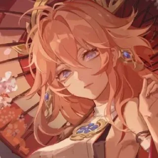 ❤ Yae Miko`~, Telegram sticker 22 of 47