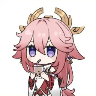 ❤ Yae Miko`~, Telegram sticker 15 of 47
