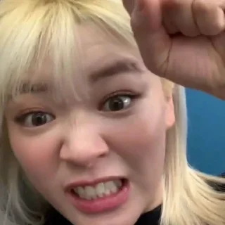 🌟 Jeongyeon mem from Vi_, Telegram sticker 15 of 40