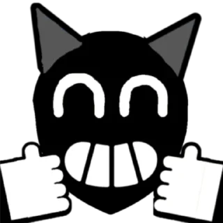 🤗 (ремодель пинов) cartoon cat, стикер Telegram 5 из 33
