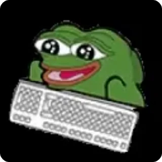 ⌨️ Lime`s Pepe, стикер Telegram 7 из 63