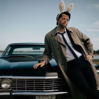 🐰 Supernatural, sticker Telegram 9 sur 80