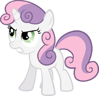 😤 @mlpstickers Sweetie Belle, sticker Telegram 11 sur 60