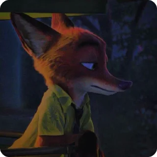 🌟 zootopia::Nick Wilde, стикер Telegram 14 из 64