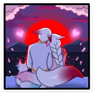 🌅 Мари и Хидэ (@TgSticker), sticker Telegram 9 sur 50