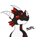 😒 DrakEmono by @CrazySnep & QuillMoon, sticker Telegram 16 sur 25