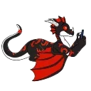 📱 DrakEmono by @CrazySnep & QuillMoon, sticker Telegram 13 sur 25