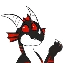 😓 DrakEmono by @CrazySnep & QuillMoon, sticker Telegram 19 sur 25