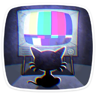 📺 Стереокот Джо - @TgSticker, стикер Telegram 14 из 49