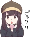 😱 Menhera-chan. 3 :: @line_stickers, стикер Telegram 6 из 88