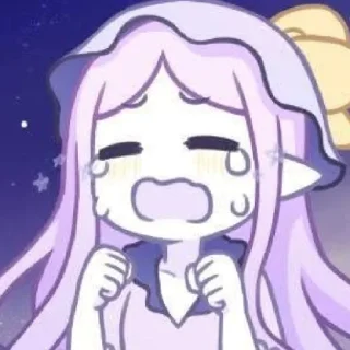 😭 ﾟ･:,｡Here tears were my light⏳★,｡✨･:･ﾟ, sticker Telegram 21 sur 26