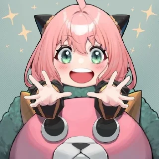🤗 Аня Форджер❤😘, Telegram sticker 10 of 32