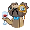 🧐 Fred the Pug, стикер Telegram 24 из 25