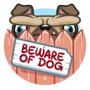 😡 Fred the Pug, стикер Telegram 17 из 25
