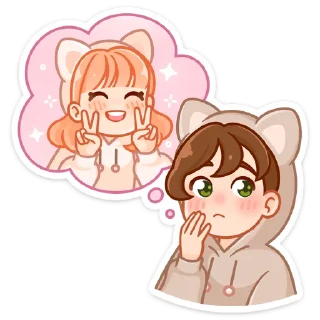 🥰 Пичи и Шоко @Nyasticks, Telegram sticker 6 of 49
