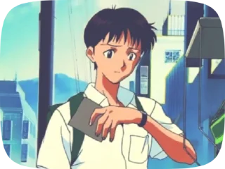 😕 Синдзи Икари・@evangelion00, Telegram sticker 16 of 20