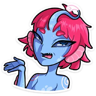 😒 Лорелея от @tmemillik, sticker Telegram 5 sur 49