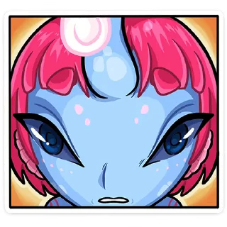 😮 Лорелея от @tmemillik, sticker Telegram 18 sur 49