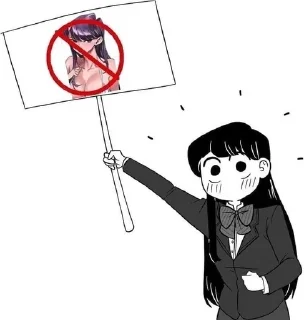 🌟 🎀Komi•Shouko🎀by @AnimeStickerrrs, стікер Telegram 18 з 76