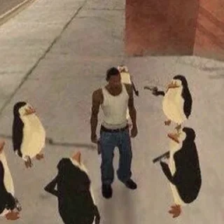 🐧 GTA MOOD FACE, стікер Telegram 3 з 50