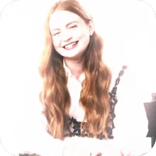 🫥 sadie sink by @strangedits, Telegram sticker 6 of 12