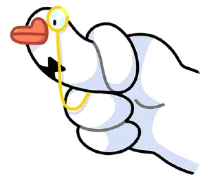 🖕 @tgsticker Гусь - за мат кусь без надписей!, стикер Telegram 10 из 48