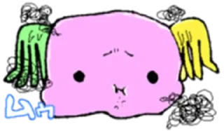😟 🦠 verycutecreatures @nneiasticks, стікер Telegram 17 з 40