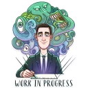 🙂 H. P. Lovecraft, стікер Telegram 6 з 30