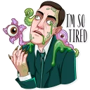 😪 H. P. Lovecraft, стікер Telegram 18 з 30