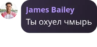 🤨 Джеймс Бейли🤯, стикер Telegram 3 из 31