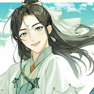 🍃 Ши Цинсюань. @stikersmanhwa, стікер Telegram 5 з 61