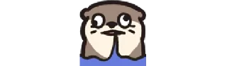 😵‍💫 Otter½ emj2stck by @Crateures, стікер Telegram 23 з 120