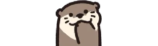 🤭 Otter½ emj2stck by @Crateures, стікер Telegram 8 з 120