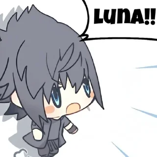 🌟 MY CUTIES:ZACK FAIR AND NOCTIS :: @Wertgyfthn, Telegram sticker 5 of 24