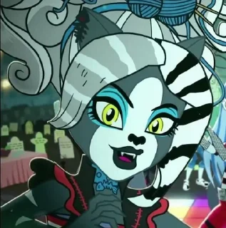 🦓 monster high part 2 💋, стікер Telegram 9 з 113