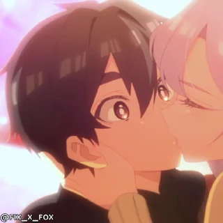 😘 @fixfox Kimi no Koto ga Daisuki na 100-nin no Kanojo p1, Telegram sticker 23 of 50
