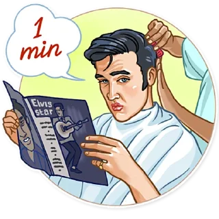🙂 Elvis Presley, стикер Telegram 7 из 25
