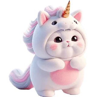 🥹 Мяу-единорог @Nyasticks, sticker Telegram 11 sur 42