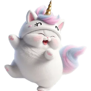 🤪 Мяу-единорог @Nyasticks, sticker Telegram 24 sur 42