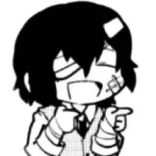 😄 ★ my very own dazai stickerpac, стикер Telegram 23 из 100