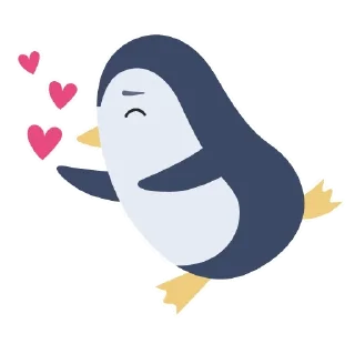 💕 Penguins by Ollyta, Telegram sticker 11 of 16