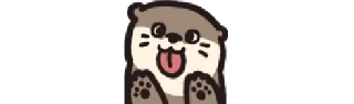 👅 Otter½ emj2stck by @Crateures, стикер Telegram 13 из 120