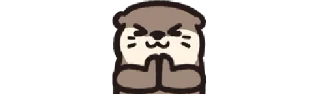 🙏 Otter½ emj2stck by @Crateures, стикер Telegram 11 из 120
